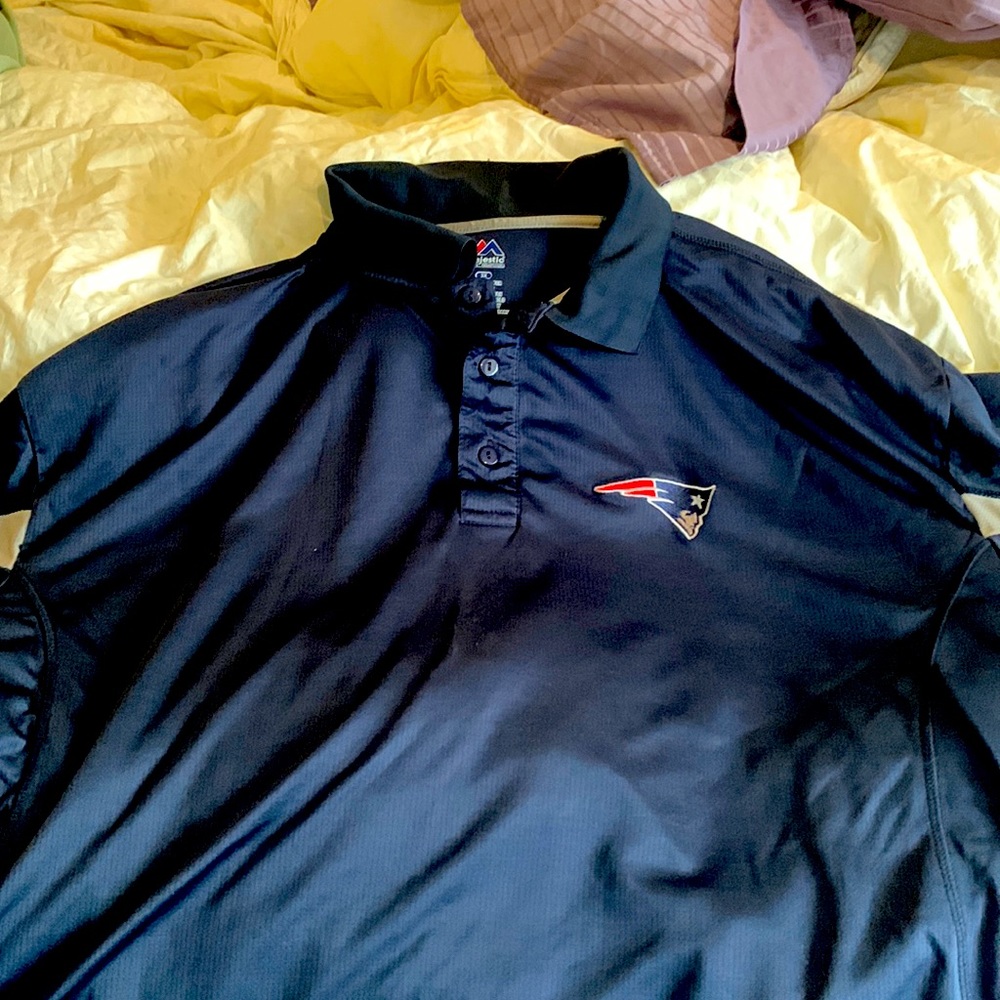 Majestic Navy New England Patriots Polo.